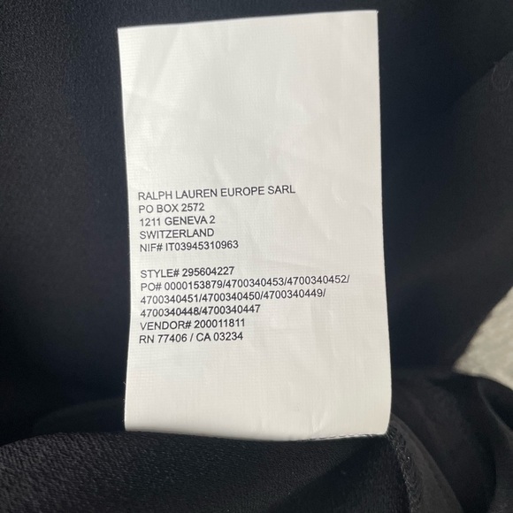 Club Monaco Size 4 Black Elasticized Waist Piping Detailed Dress Pants - Picture 7 of 7